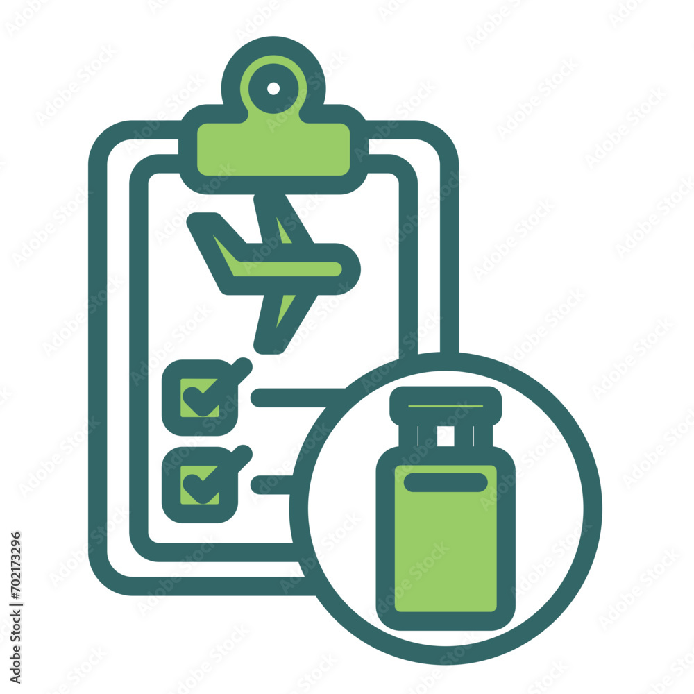 Fototapeta premium Itinerary Icon