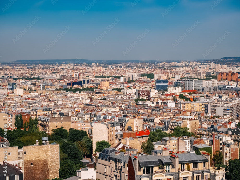 Panoramic view of Paris. Paris overview. Paris panorama