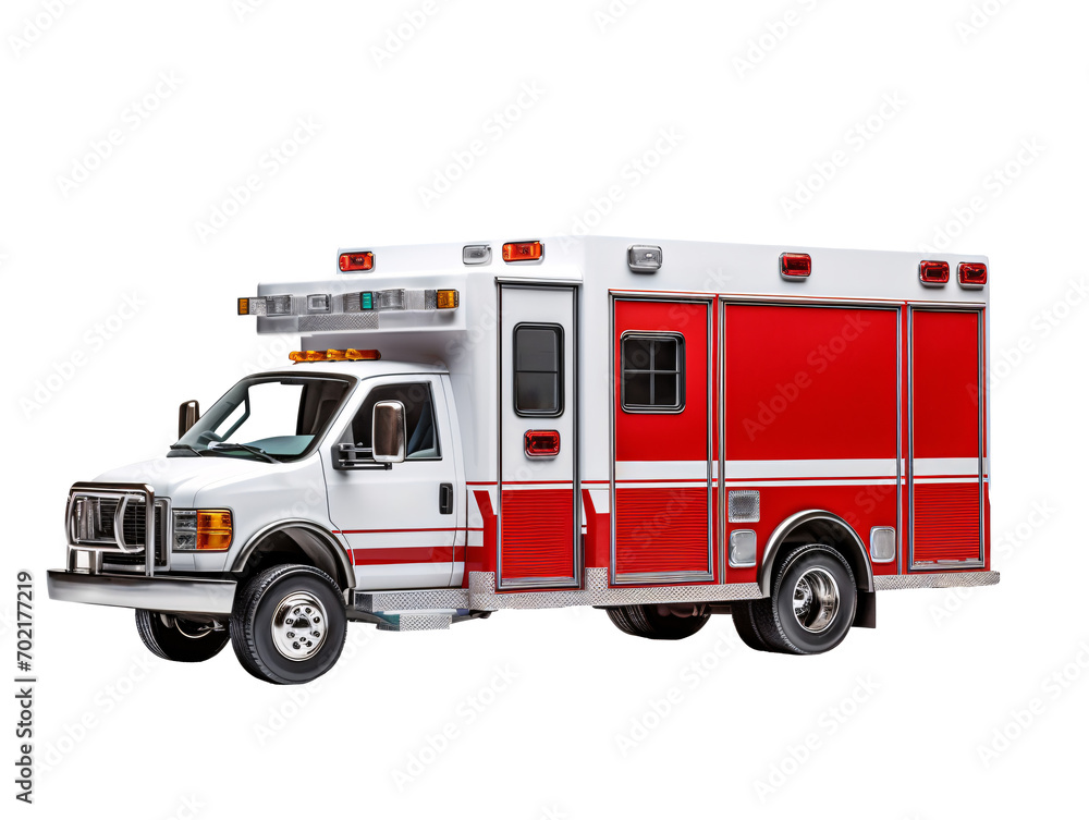 fire truck isolated on white