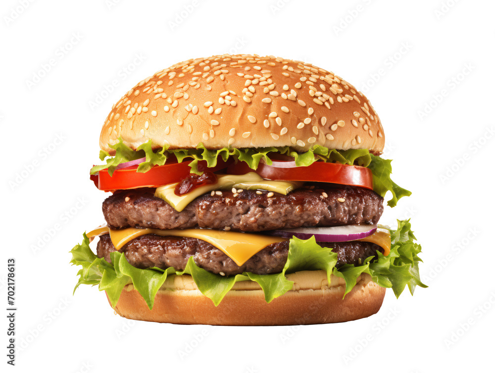 hamburger on a white background hamburger on a white background