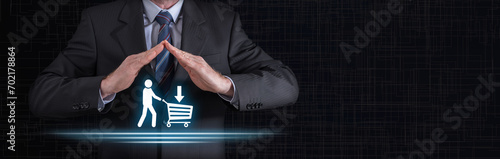 Fotografie Concept of consumer protection