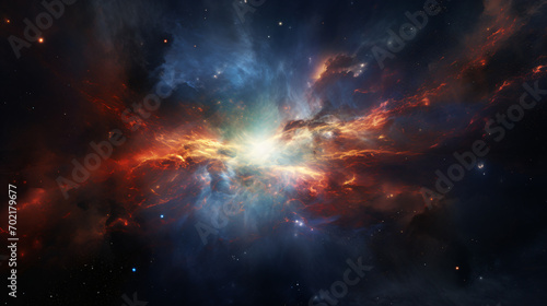 Unknown galaxy star explosion