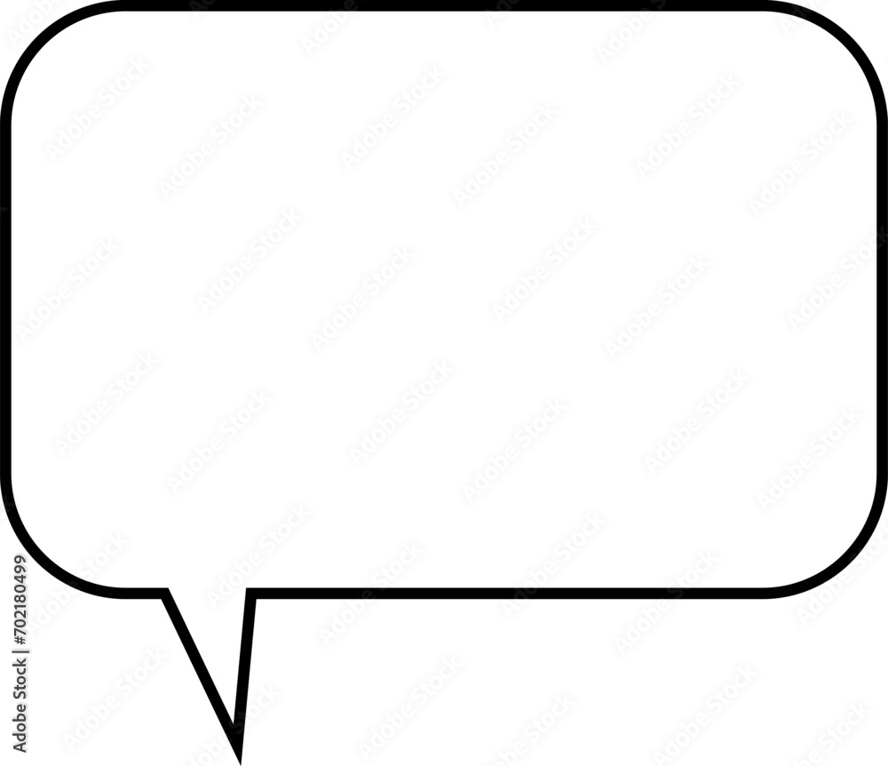 Vector speech bubbles Hand-drawn image Vector speech bubbles Hand-drawn image