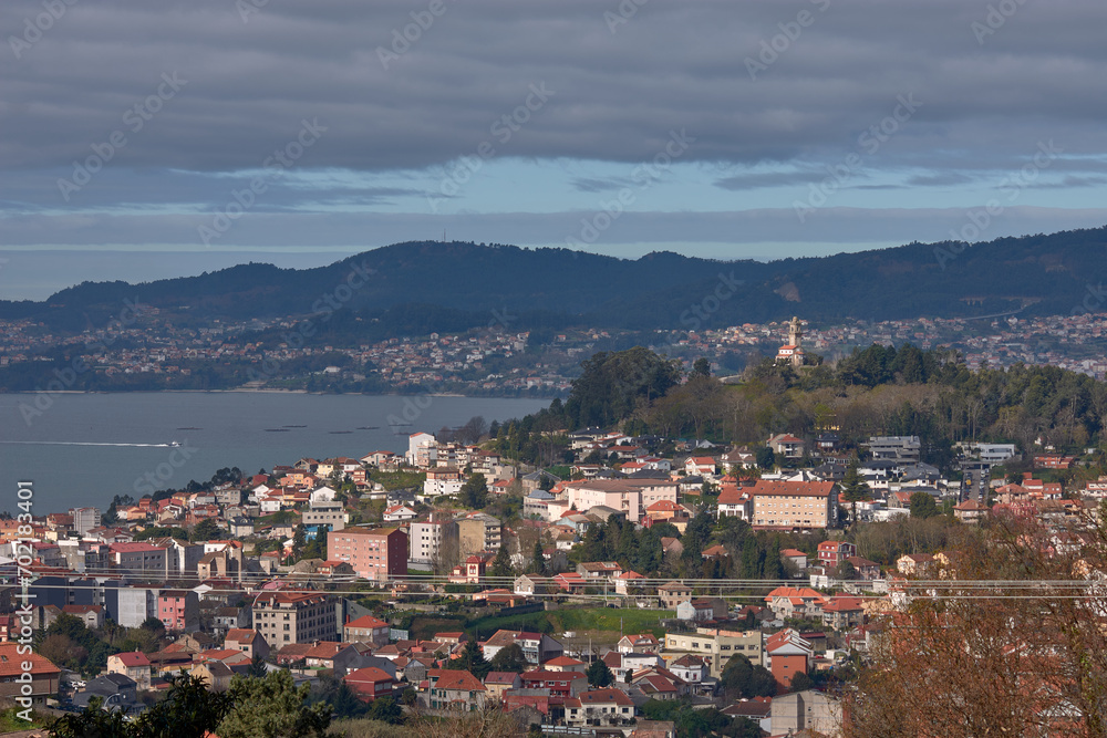La ermita en la cima del Monte de la Guía en Vigo domina toda la ciudad y su Ría