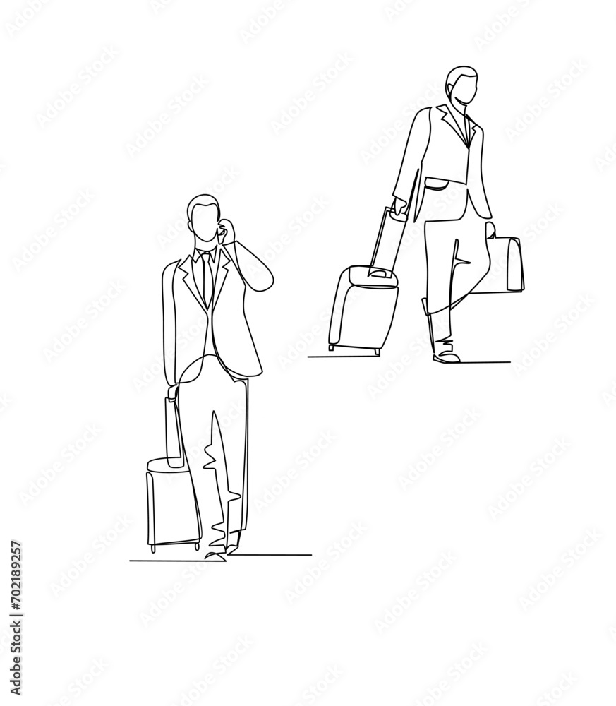 Man with a bag Man with a bag