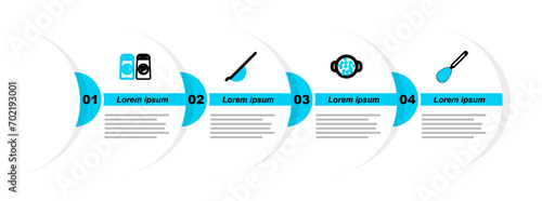 Set line Kitchen whisk, Cooking soup in pot, colander and Salt pepper icon. Vector