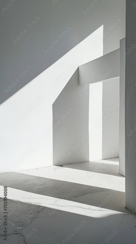 Abstract white background with minimalistic simplicity