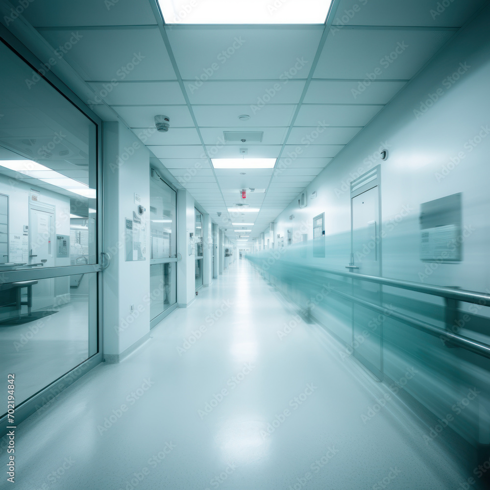 In Motion: Hospital Interior Captured in Blur