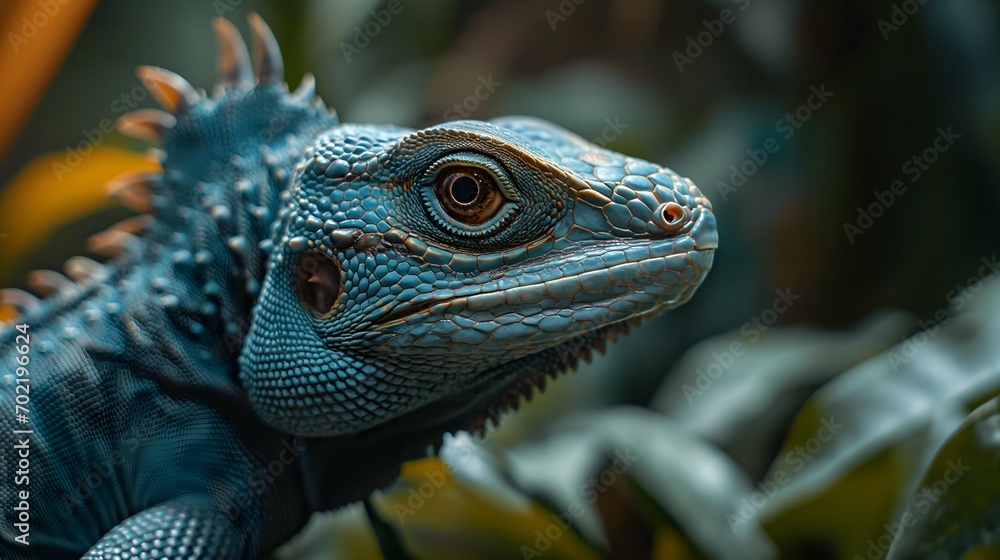 Fototapeta premium iguana on a tree