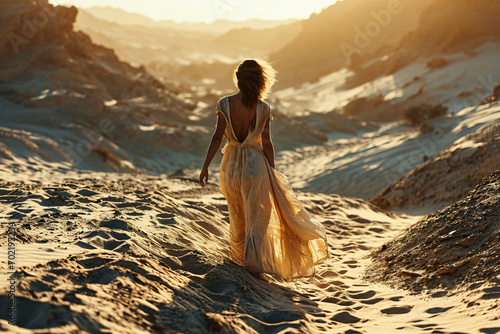 woman in the desert 
