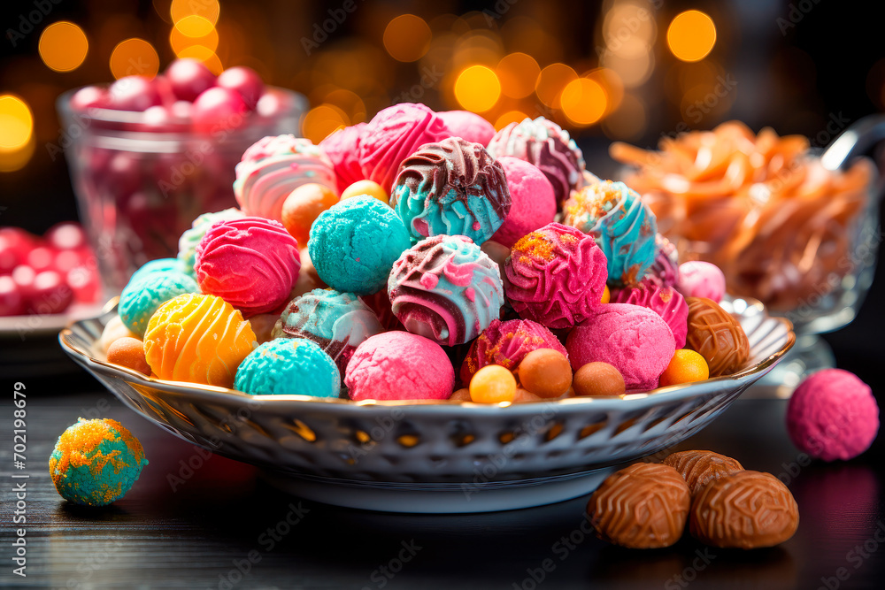 An assortment of colourful,sweets and candies.Unhealthy products. Assortment of fast carbohydrates food. An assortment of colourful,sweets and candies.Unhealthy products. Assortment of fast carbohydrates food.