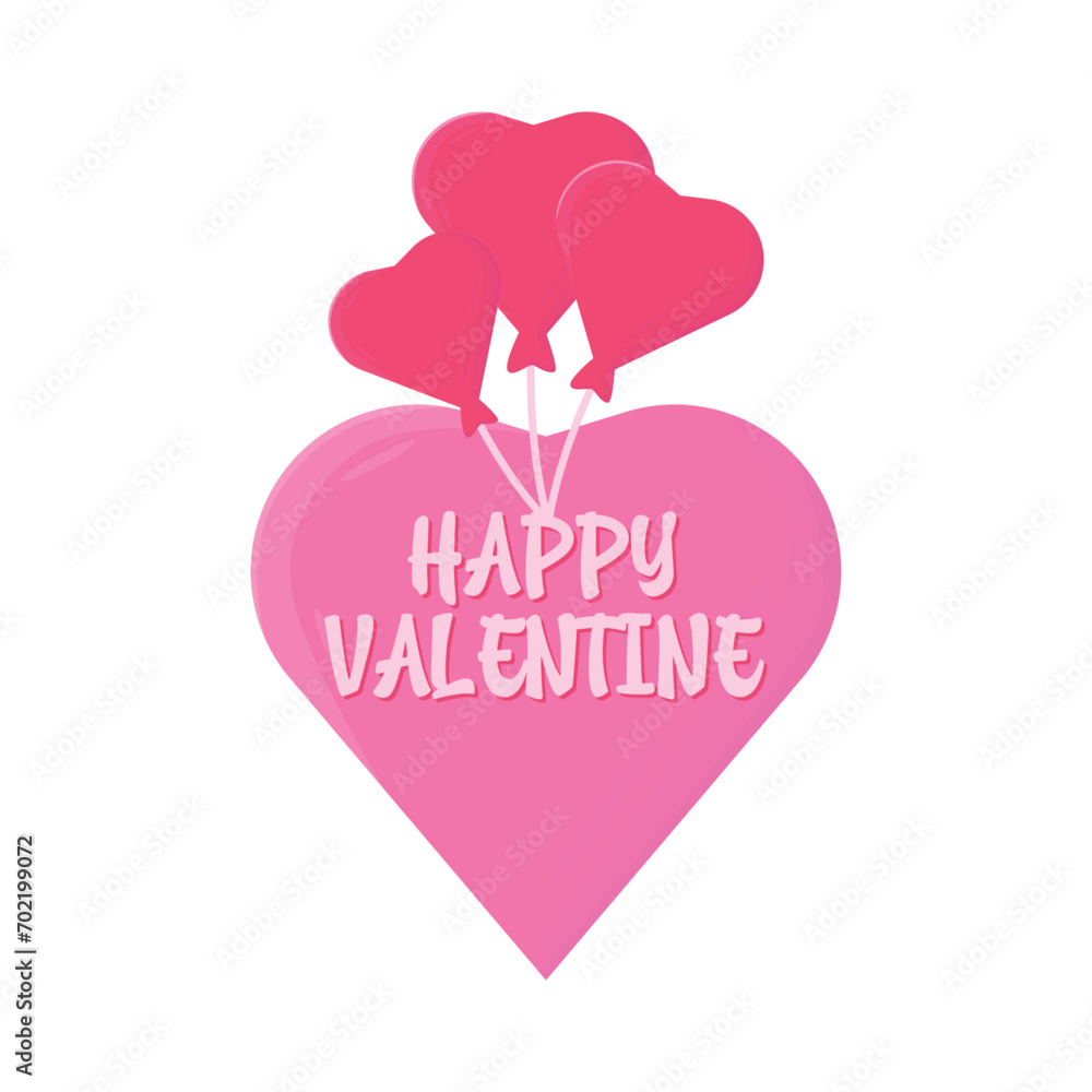 happy valentine illustration