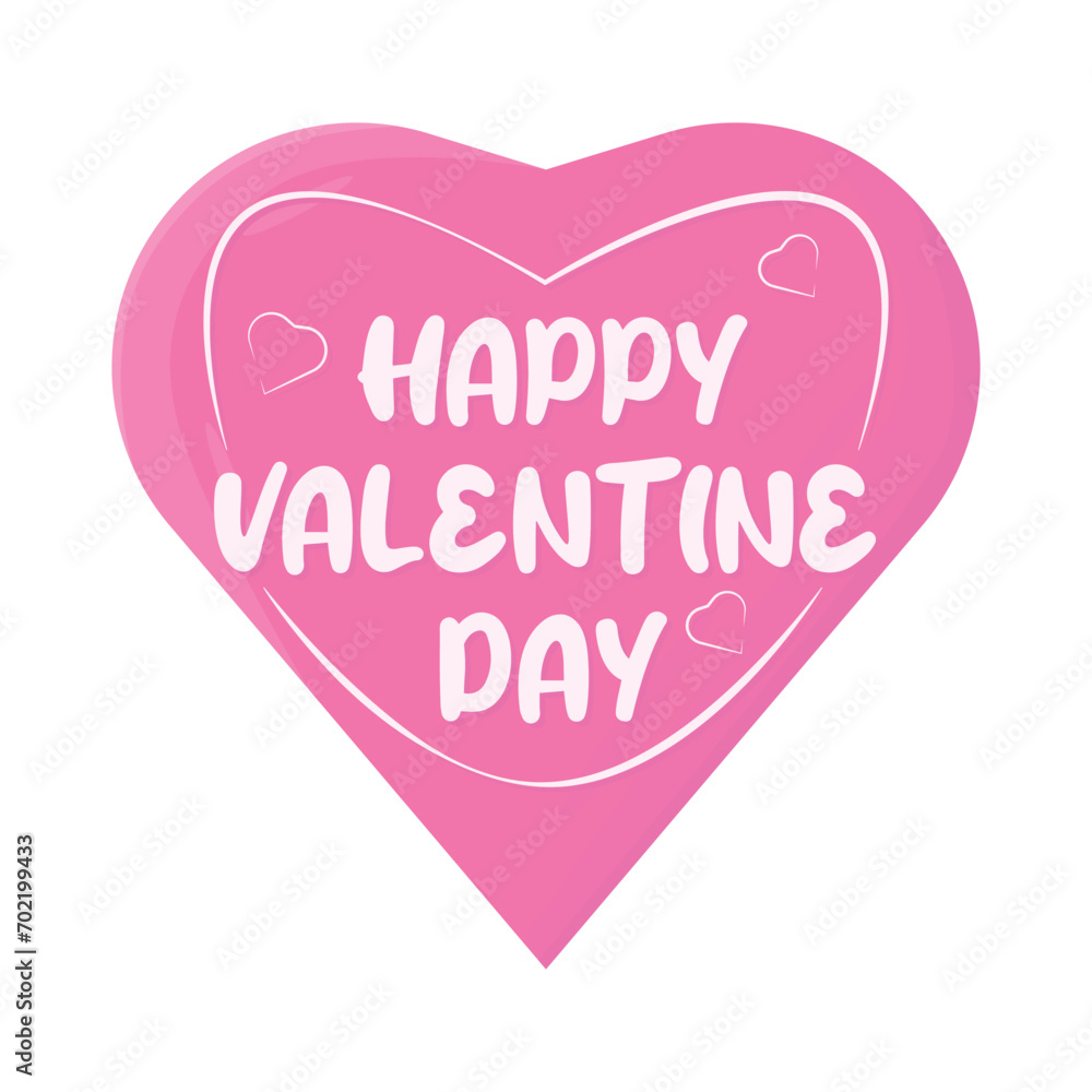 happy valentine day illustration