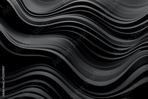 3D black realistic abstract background