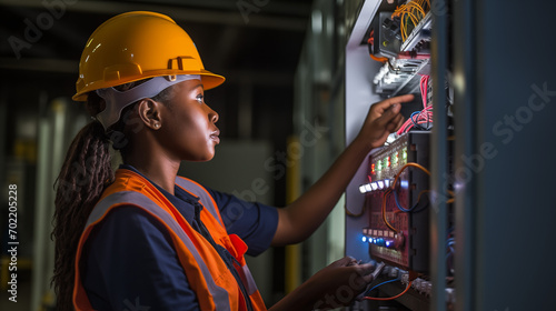 Woman Electrician Breaking Gender Stereotypes at Work