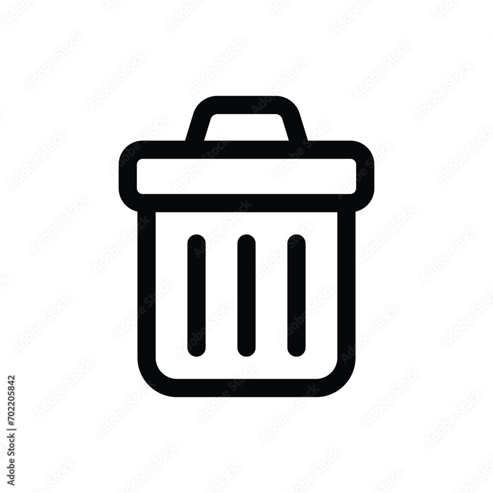 Delete icon in trendy outline style isolated on white background. Delete silhouette symbol for your website design, logo, app, UI. Vector illustration, EPS10. Delete icon in trendy outline style isolated on white background. Delete silhouette symbol for your website design, logo, app, UI. Vector illustration, EPS10.
