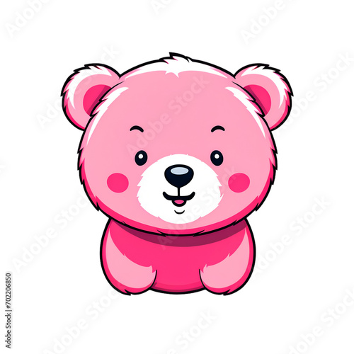  cute Pink teddy bear for t shirt design