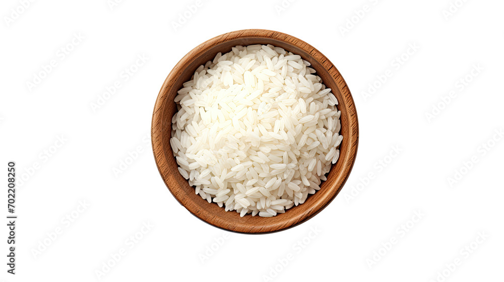 rice on white isolated on clear png background and transparent background. food drink and dessert concept for cafe and restaurent, AI generative. rice on white isolated on clear png background and transparent background. food drink and dessert concept for cafe and restaurent, AI generative.