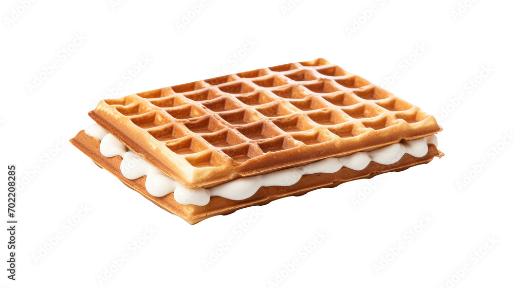 Fresh raw organic wafels bakery on white isolated on clear png background and transparent background. Bakery and pastry concept for cafe and restaurent, AI generative. Fresh raw organic wafels bakery on white isolated on clear png background and transparent background. Bakery and pastry concept for cafe and restaurent, AI generative.
