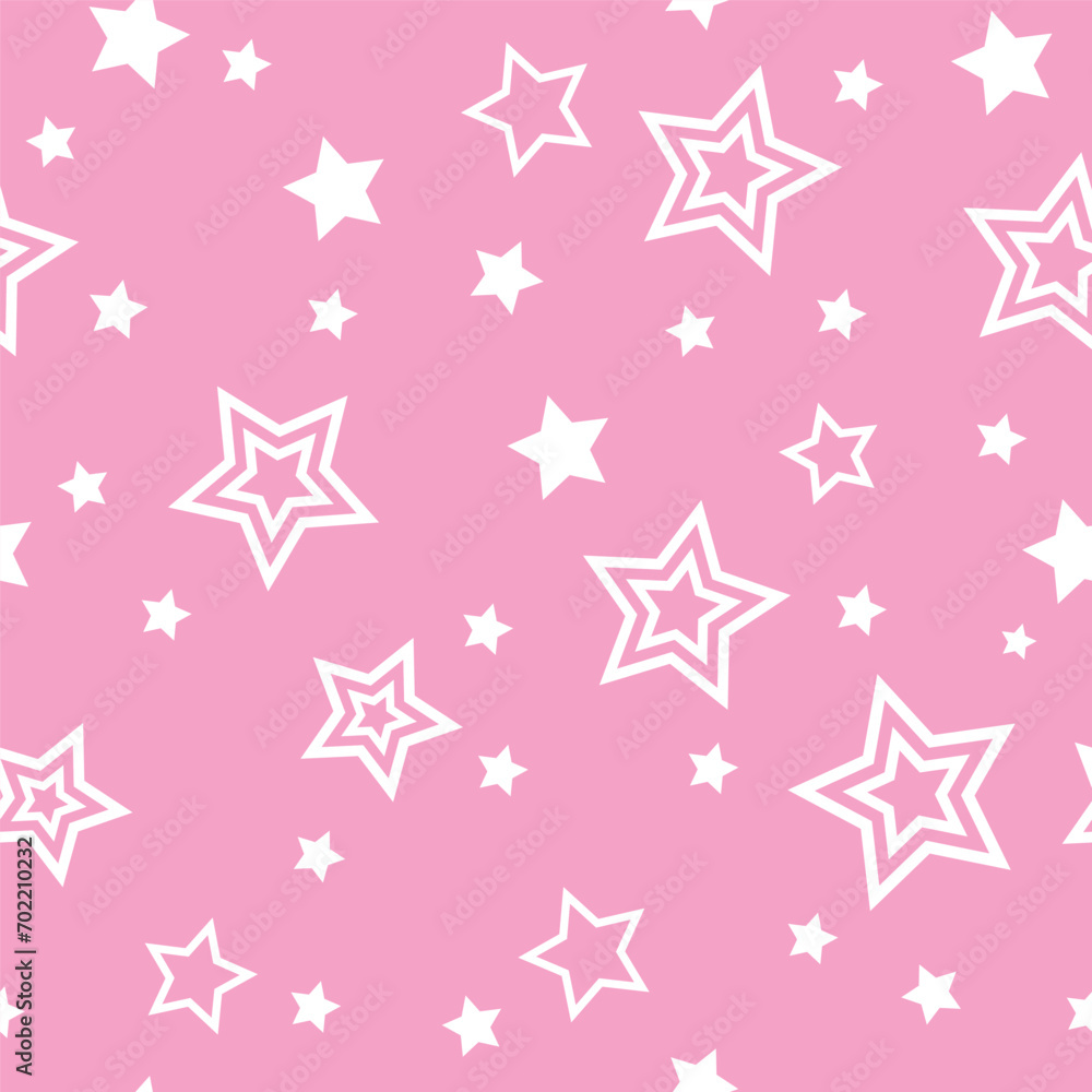 Striped pattern with a star. Pink texture Seamless vector stripes. Fabric for wrapping wallpaper. Textile sample. Abstract geometric background. bright pink simple design. barbie style Striped pattern with a star. Pink texture Seamless vector stripes. Fabric for wrapping wallpaper. Textile sample. Abstract geometric background. bright pink simple design. barbie style