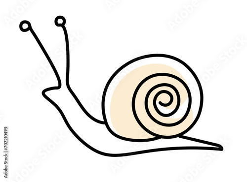 Ślimak ilustracja