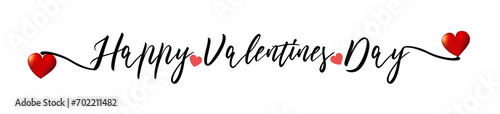 Valentine valentines day banner background. valentines day greeting card with hearts	 photo