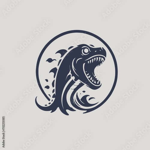 Sea Monster Logo Design EPS format Very Cool © FITRIA