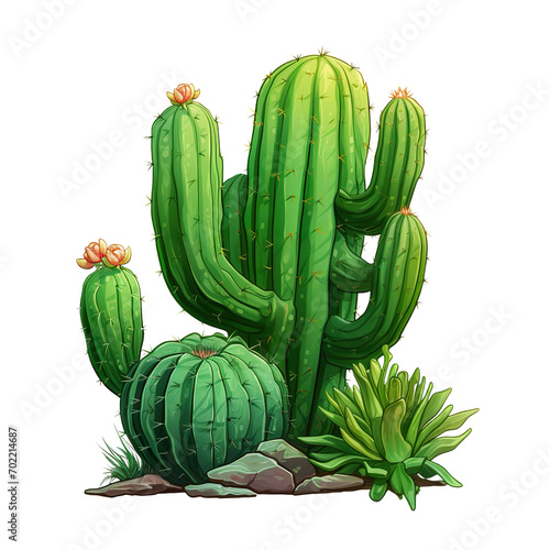 cactus isolated on white background