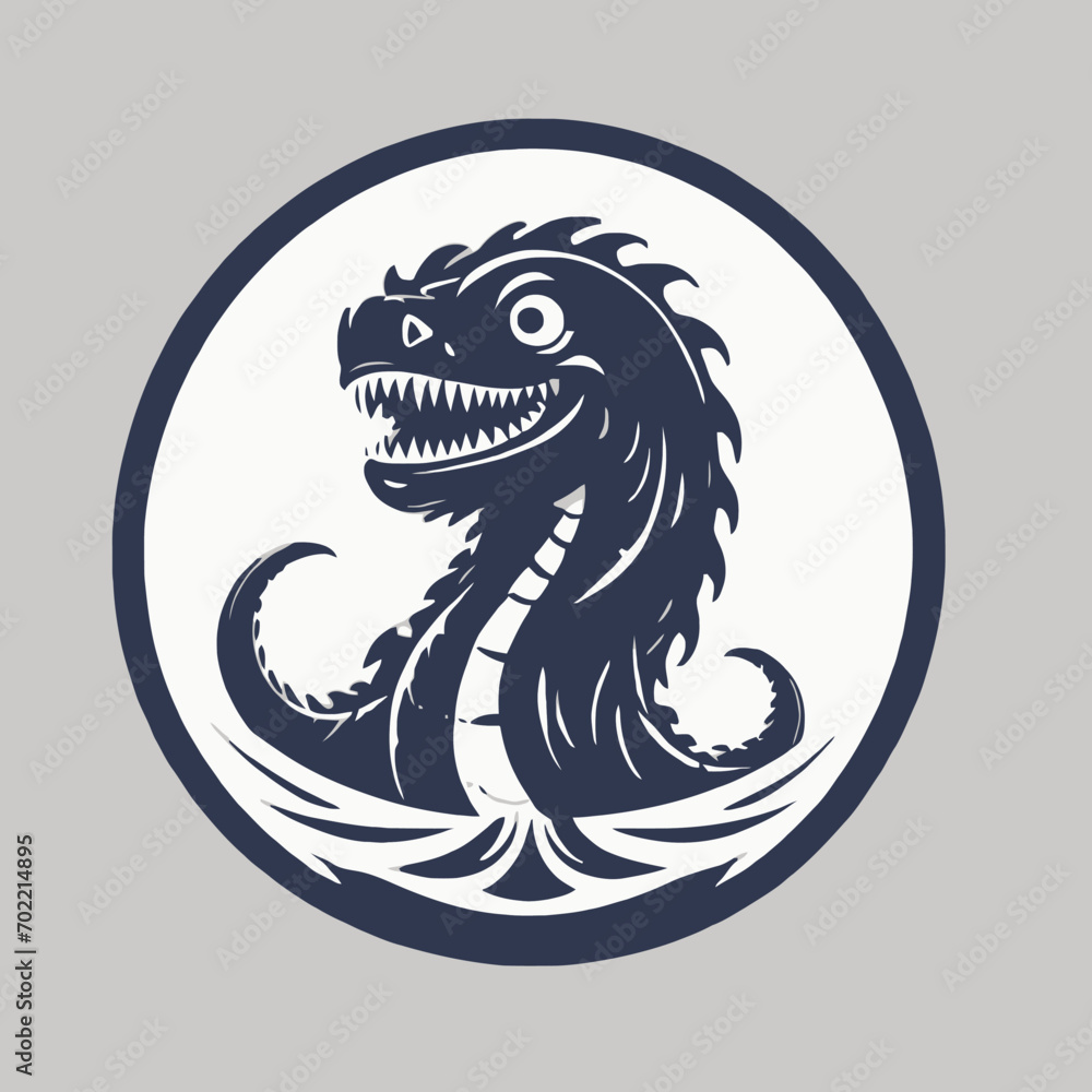 Sea Monster Logo Design EPS format Very Cool Sea Monster Logo Design EPS format Very Cool