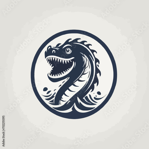 Sea Monster Logo Design EPS format Very Cool