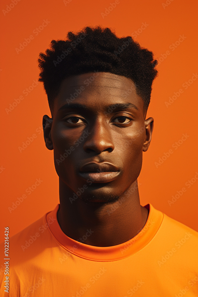 Obraz premium African descent man in a shoot