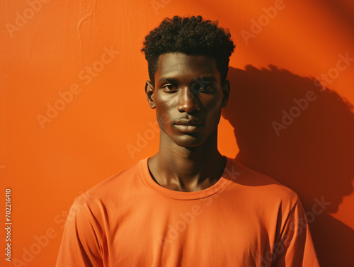 Portrait of african american adult in pain with sad and exhausted face looking concerned, worried and thoughtful in human emotions, facial expression and Depression. Isolated on neutral background.