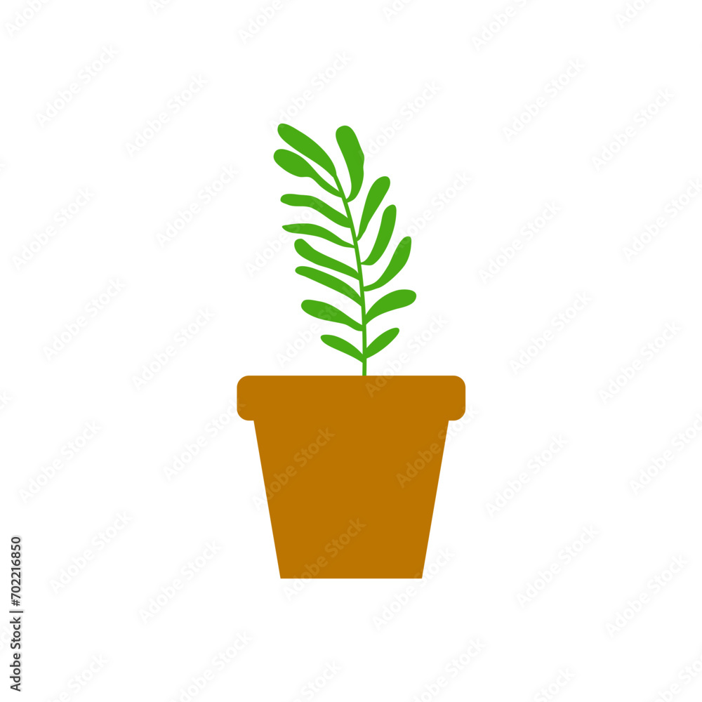 Fototapeta premium Potted Plant Vector Illustration