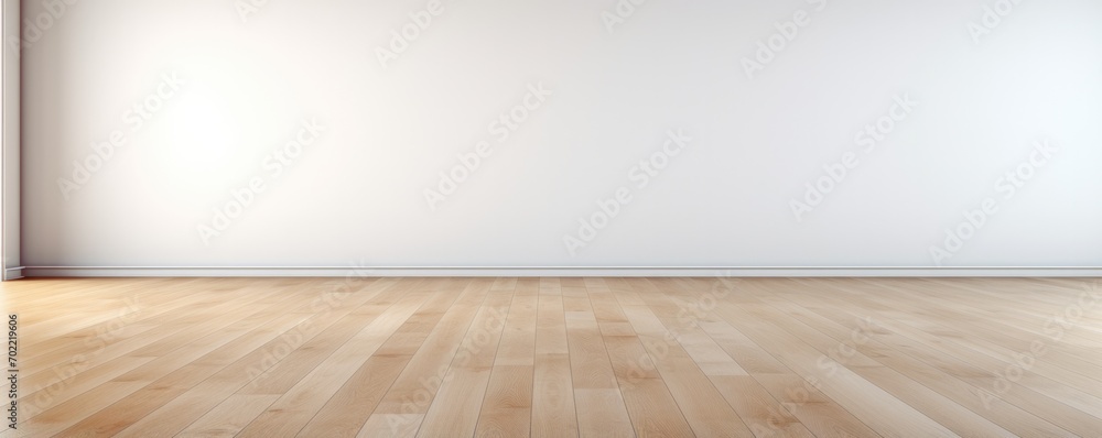 Empty new flat with fresh painted colorful wall in an empty room, panorama banner. Generative Ai. Empty new flat with fresh painted colorful wall in an empty room, panorama banner. Generative Ai.