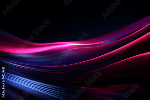 Aesthetic background with abstract neon led light effect 3d black realistic abstract background