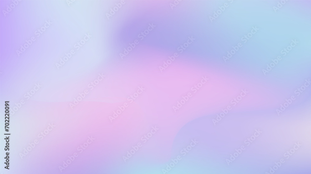 Y2K Mesh blurred unfocused gradient background in pastel colors. Abstract fluid blue pink empty banner. Template for poster, card.
