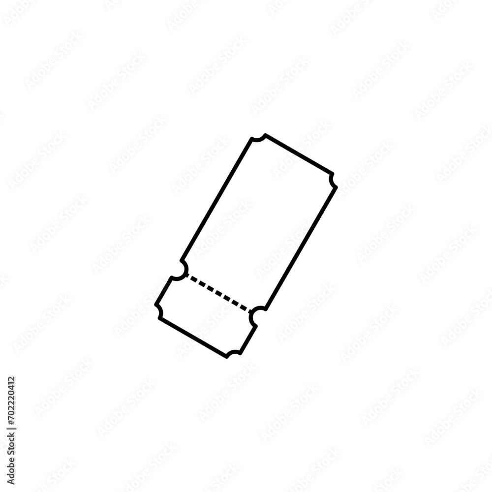 Ticket Line Icon Ticket Line Icon