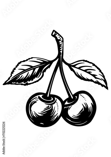 Wallpaper Mural Cherry Branch and Fruit
 Torontodigital.ca