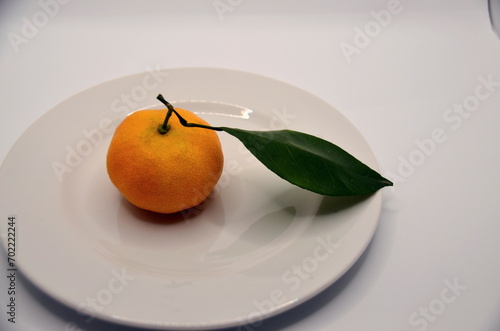 oranges on a plate