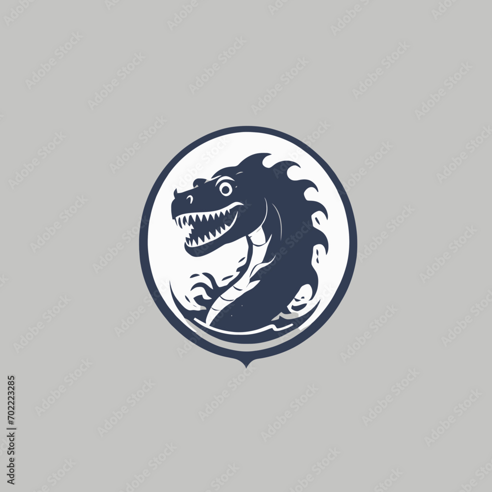 Sea Monster Logo Design EPS format Very Cool Sea Monster Logo Design EPS format Very Cool