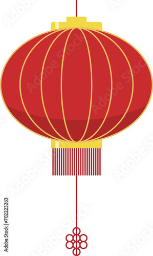 Red vector Chinese lantern element illustration