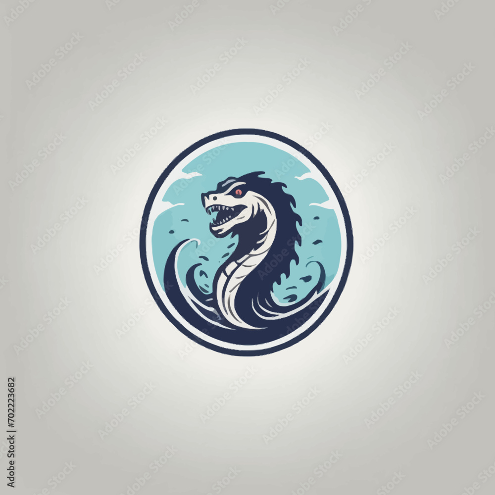 Sea Monster Logo Design EPS format Very Cool Sea Monster Logo Design EPS format Very Cool