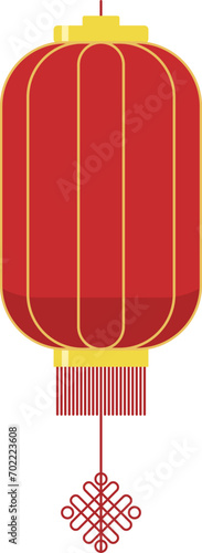 Red vector Chinese lantern element illustration