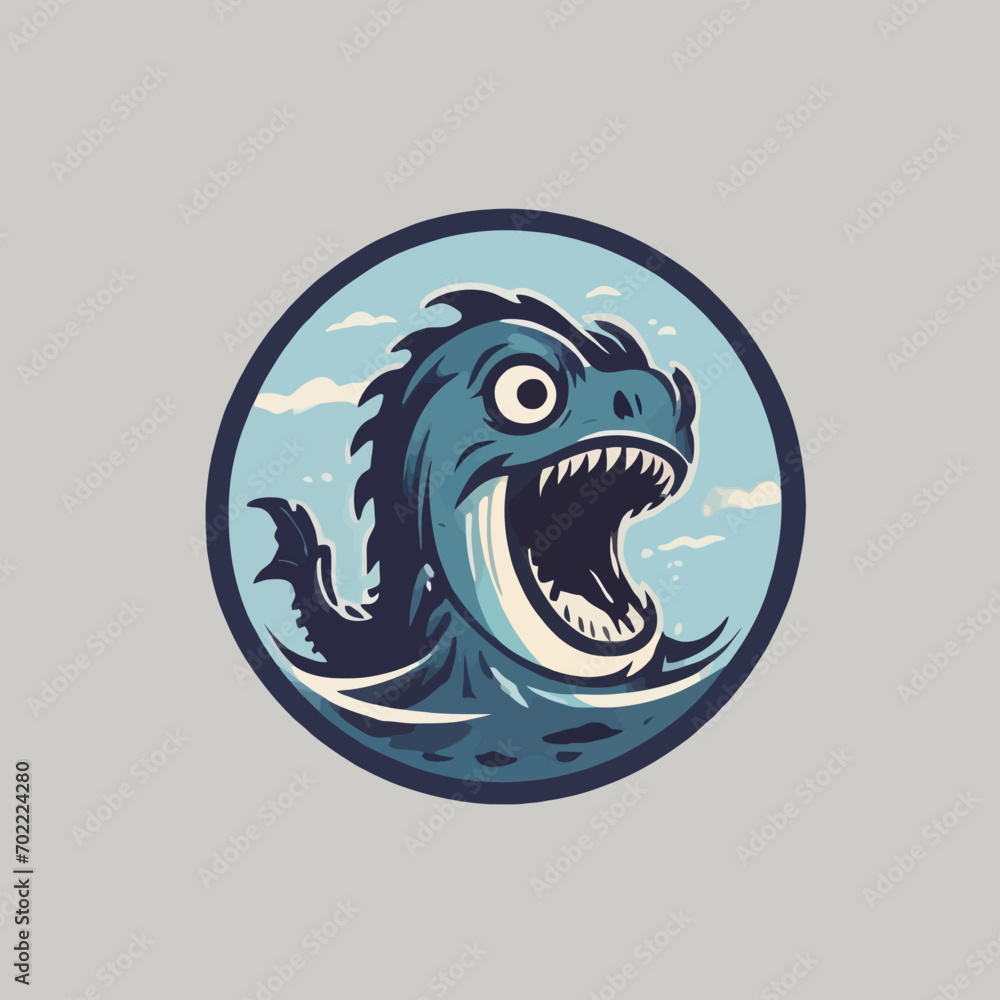 Sea Monster Logo Design EPS format Very Cool Sea Monster Logo Design EPS format Very Cool