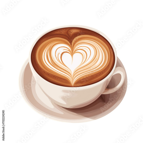 cup of coffee with heart