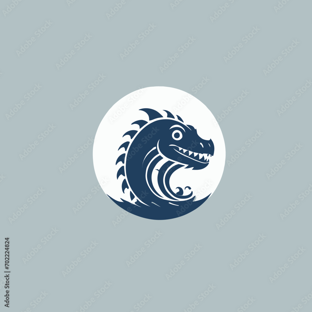 Sea Monster Logo Design EPS format Very Cool Sea Monster Logo Design EPS format Very Cool