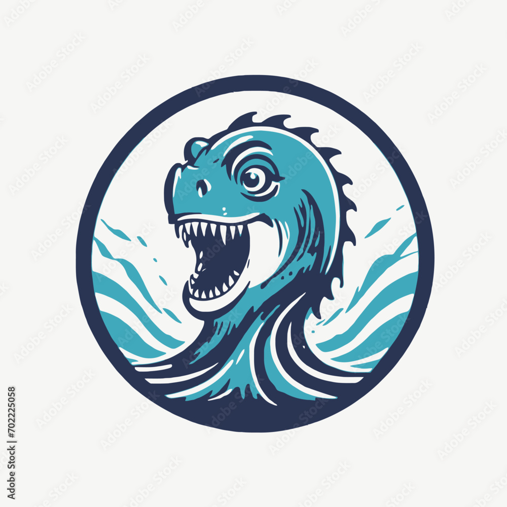 Sea Monster Logo Design EPS format Very Cool Sea Monster Logo Design EPS format Very Cool