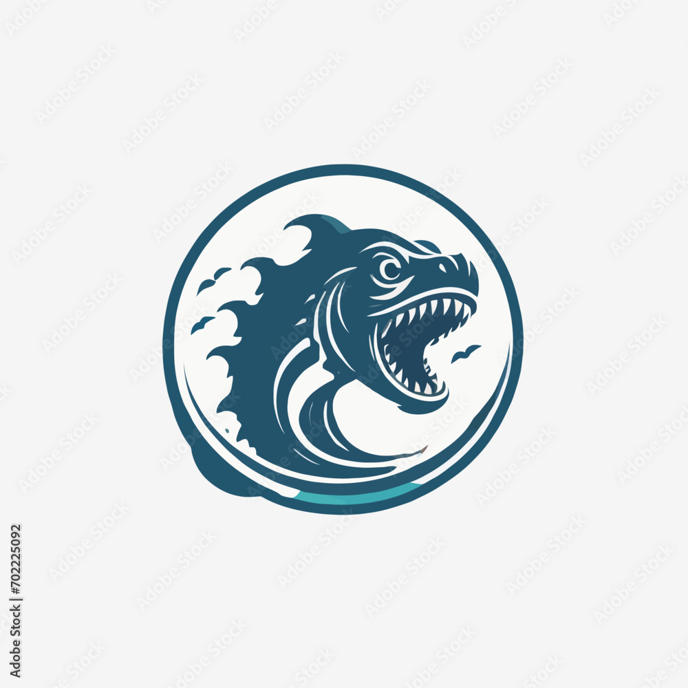 Sea Monster Logo Design EPS format Very Cool Sea Monster Logo Design EPS format Very Cool