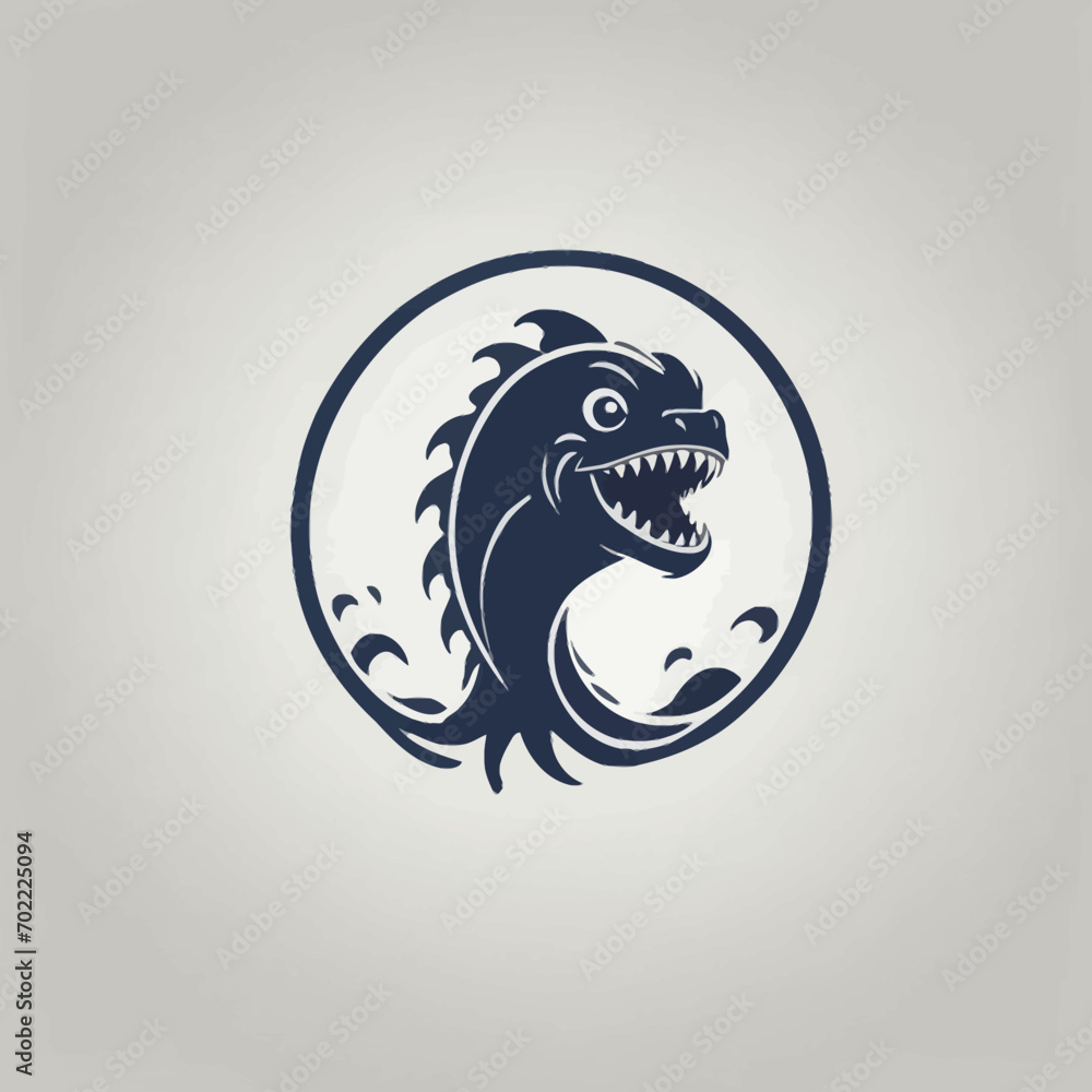 Sea Monster Logo Design EPS format Very Cool Sea Monster Logo Design EPS format Very Cool