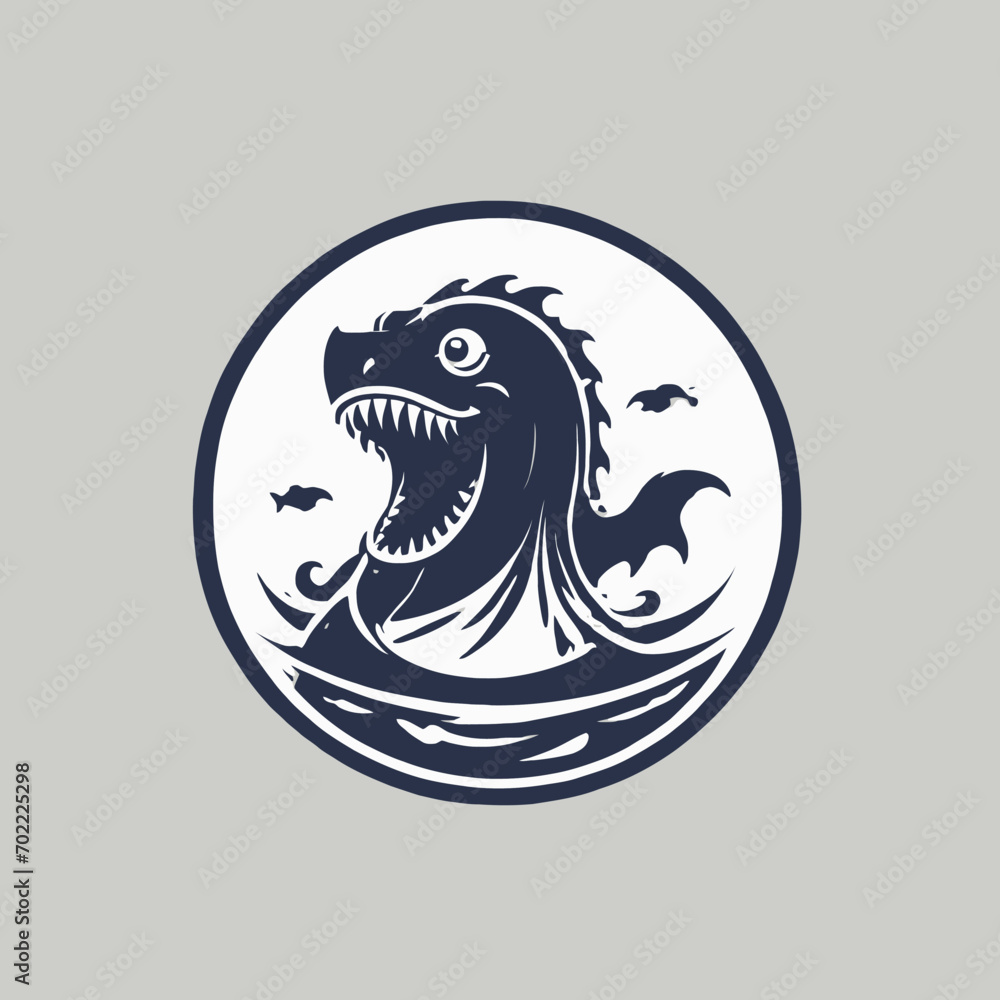 Sea Monster Logo Design EPS format Very Cool Sea Monster Logo Design EPS format Very Cool